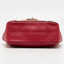 Pre Owned حقيبة كتف كلوي ألسي جلد أحمر صغيرة