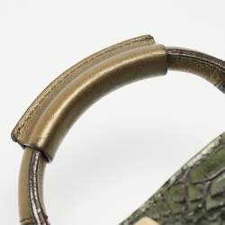 Pre Owned Chloe Green Python and Leather Ethel Tote