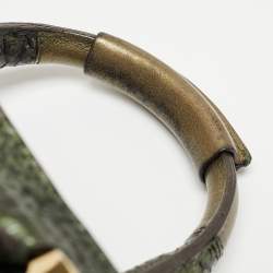 Pre Owned Chloe Green Python and Leather Ethel Tote