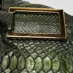 Pre Owned Chloe Green Python and Leather Ethel Tote