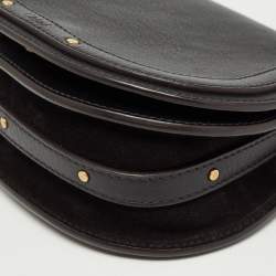 Pre Owned Chloe Black Leather Small Nile Bracelet Bag