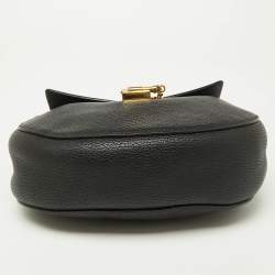 Chloe Black Leather Medium Drew Shoulder Bag