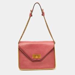 Pre Owned Chloe Pink Leather Medium Sally Shoulder Bag
