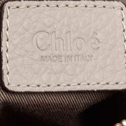 Pre Owned Chloé Grey Leather Medium Marcie Satchel