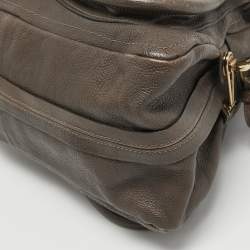 Pre Owned Chloe Brown Leather Medium Paraty Satchel