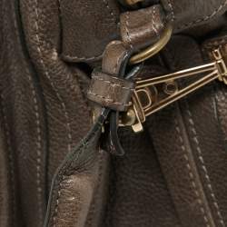 Pre Owned Chloe Brown Leather Medium Paraty Satchel