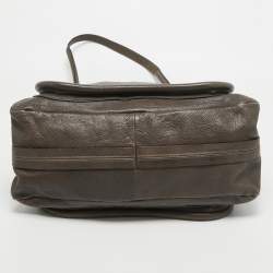 Pre Owned Chloe Brown Leather Medium Paraty Satchel