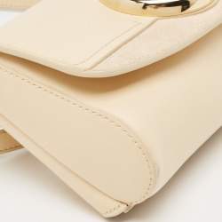 Chloe Cream Leather and Suede Chloe C Belt Bag