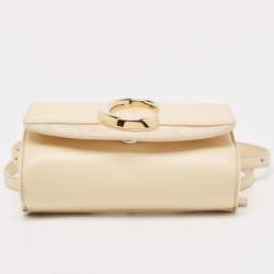 Chloe Cream Leather and Suede Chloe C Belt Bag