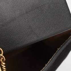 Pre Owned Chloe Black Leather and Suede Small Drew Chain Crossbody Bag