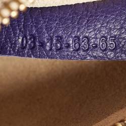 Pre Owned Chloe Dark Purple Leather Large Drew Shoulder Bag