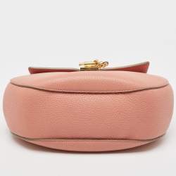 Chloe Salmon Pink Leather Medium Drew Shoulder Bag