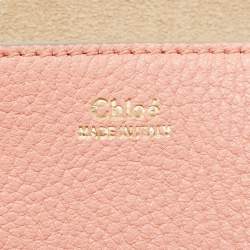 Chloe Salmon Pink Leather Medium Drew Shoulder Bag