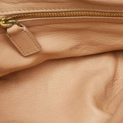 Pre Owned Chloe Black/Gold Velvet Metal Detail Flap Bag