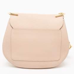 Pre Owned Chloe Rose Poudre Leather Large Drew Shoulder Bag