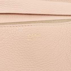 Pre Owned Chloe Rose Poudre Leather Large Drew Shoulder Bag