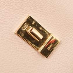 Pre Owned Chloe Rose Poudre Leather Large Drew Shoulder Bag