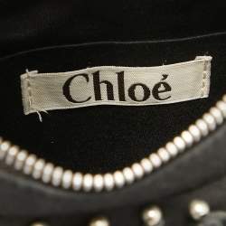مملوكة مسبقًا Chloe Black Canvas Beaded Bracelet Hobo 