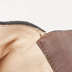 Pre Owned Chloé Brown Python Small Elsie Shoulder Bag