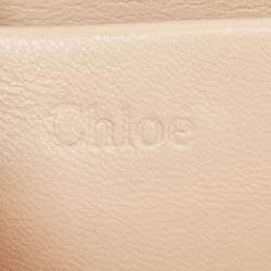 Pre Owned Chloé Brown Python Small Elsie Shoulder Bag
