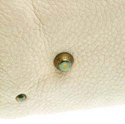Pre Owned Chloe Cream Leather Medium Paddington Satchel