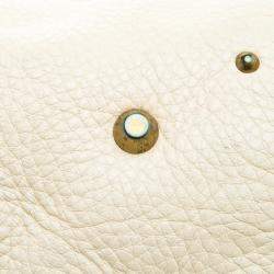 Pre Owned Chloe Cream Leather Medium Paddington Satchel