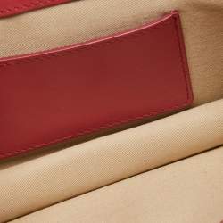 Pre Owned Chloe Pink Leather and Suede C Chain Clutch