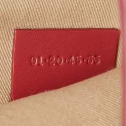 Pre Owned Chloe Pink Leather and Suede C Chain Clutch