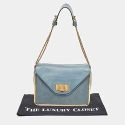 Pre Owned Chloe Blue Leather Medium Sally Shoulder Bag
