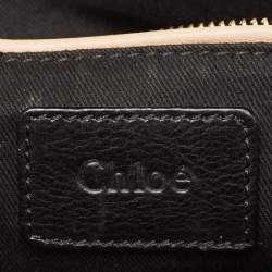 Pre Owned Chloe Black Leather Medium Paraty Satchel