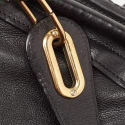 Pre Owned Chloe Black Leather Medium Paraty Satchel