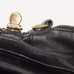 Pre Owned Chloe Black Leather Medium Paraty Satchel
