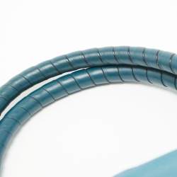 Pre Owned Chloe Blue Leather Small Marcie Satchel