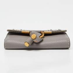 Chloe Grey Leather Marcie Compact Wallet