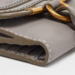 Chloe Grey Leather Marcie Compact Wallet