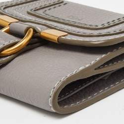 Chloe Grey Leather Marcie Compact Wallet