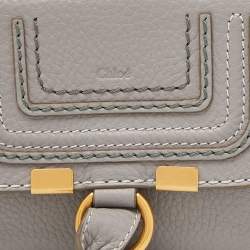 Chloe Grey Leather Marcie Compact Wallet