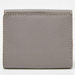 Chloe Grey Leather Marcie Compact Wallet