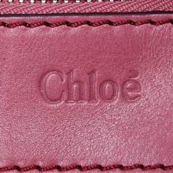 Pre Owned Chloe Pink/Brown Leather Paddington Satchel