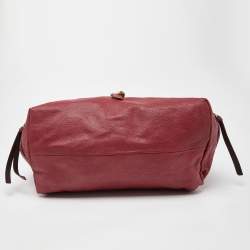 Pre Owned Chloe Pink/Brown Leather Paddington Satchel