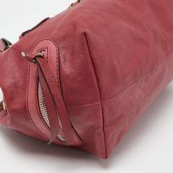 Pre Owned Chloe Pink/Brown Leather Paddington Satchel