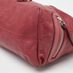 Pre Owned Chloe Pink/Brown Leather Paddington Satchel