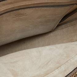 مملوكة مسبقًا حقيبة كروس كلوي بيكسي سويدي وجلد بيج مستديرة صغيرة