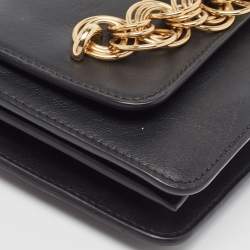 Pre Owned Chloe Black Leather Drew Bijou Clutch
