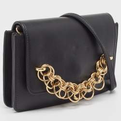 Pre Owned Chloe Black Leather Drew Bijou Clutch