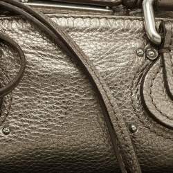 Pre Owned Chloe Metallic Leather Mini Paddington Satchel