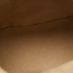 Pre Owned Chloe Blue/Beige Leather Mini Roy Horse Embroidered Bucket Bag