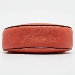 Pre Owned Chloe Two Tone Orange Leather Medium Drew Shoulder Bag