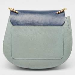 Pre Owned Chloe Two Tone Leather Large Drew Shoulder Bag