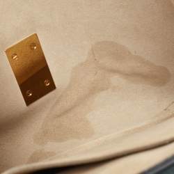 Pre Owned Chloe Two Tone Leather Large Drew Shoulder Bag